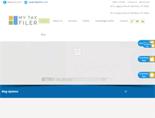 Tablet Screenshot of mytaxfiler.com